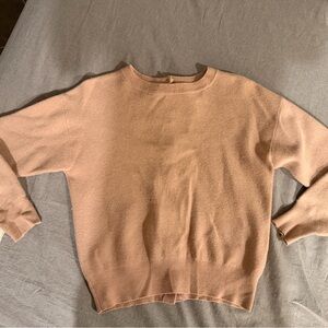 Jill Stuart Women's Camel Crew Neck Sweater